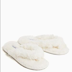 Torrid White Fuzzy Slippers 8.5
